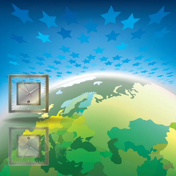 地球仪抽象画背景 — 图库矢量图片