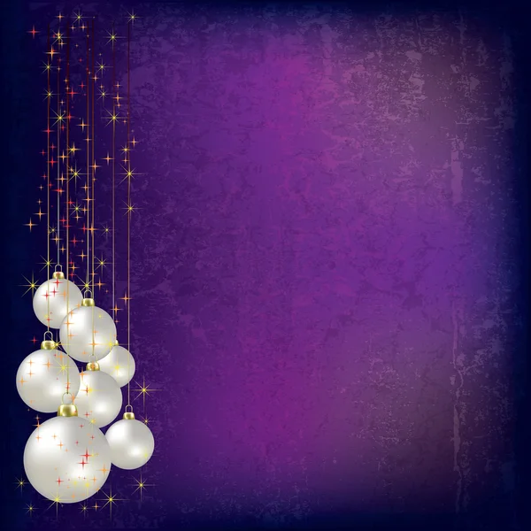 Fond de Noël avec des boules — Image vectorielle
