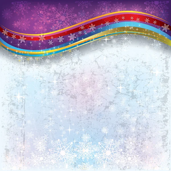 Χριστούγεννα αφηρημένη φόντο με νιφάδες χιονιού — Διανυσματικό Αρχείο