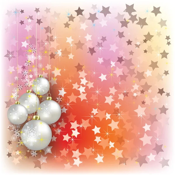 Cadeaux et décorations de Noël sur bleu — Image vectorielle