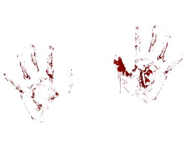 Bloody hands clipart