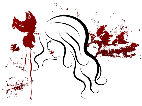 Dame vampire — Image vectorielle