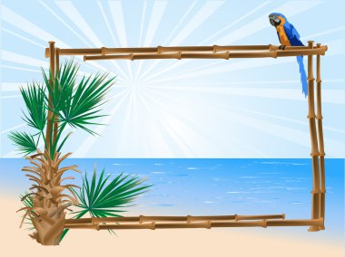 Bamboo frame clipart