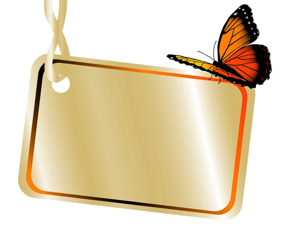 Farfalla arancione — Vettoriale Stock