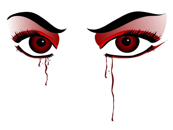 Vampir gözler — Stok Vektör