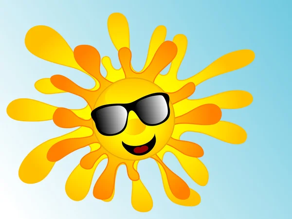 Happy slunce — Stockový vektor