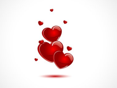 Red hearts clipart