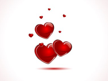 Red hearts clipart