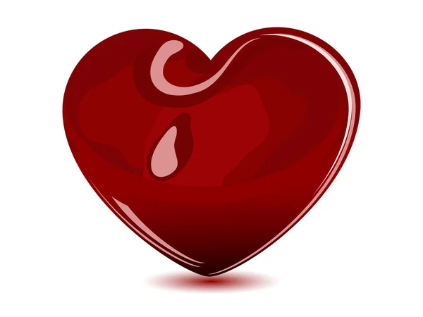 Червоне серце — стоковий вектор