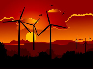 Wind power clipart