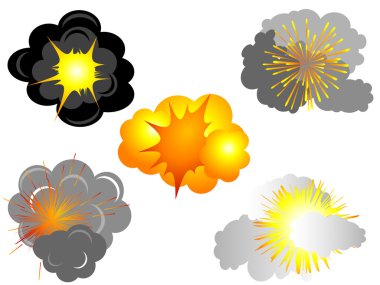 Explosions clipart