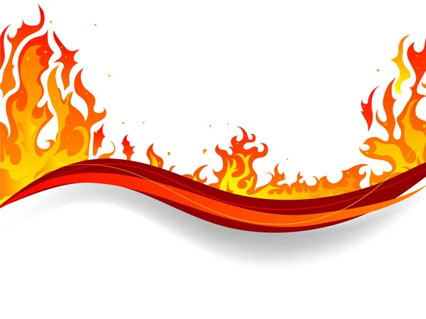 Ogień w tle — Wektor stockowy