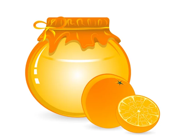 Mermelada de naranja — Vector de stock