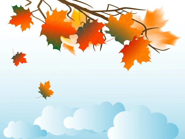 Autumn sky — Stock Vector