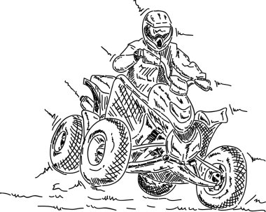 Fourwheeler clipart