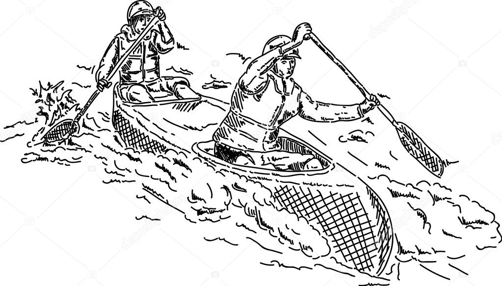 Two canoeists