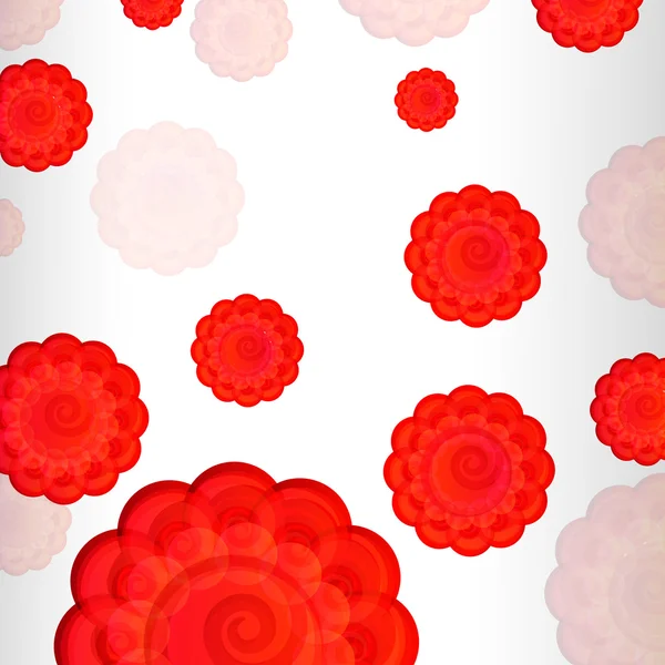 Червоні квіти фону — стоковий вектор
