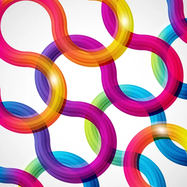 Rainbow Curls. Illustration abstraite au format eps10 . — Image vectorielle