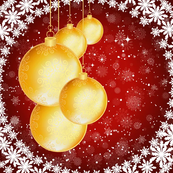 Christmas balls. — Stock Vector