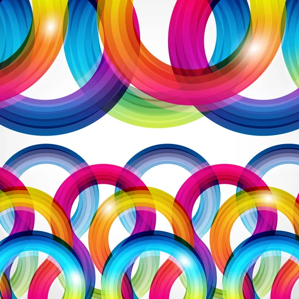 Rainbow Curls. Ilustração abstrata em formato eps10 . — Vetor de Stock