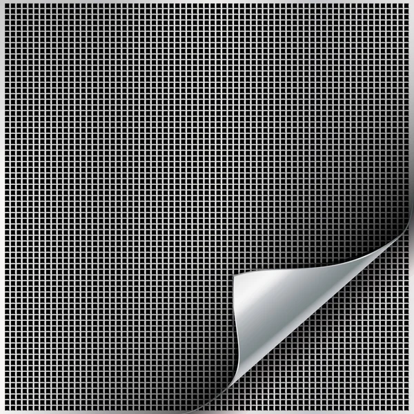 Metal backgrounds with curved corner. — Stock Vector