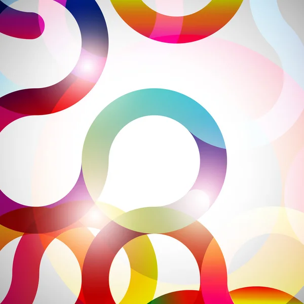 Rainbow Curls. Illustration abstraite au format eps10 . — Image vectorielle