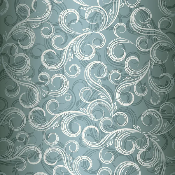 Naadloze curl floral achtergrond afbeelding in eps10 formaat. Vectorbeelden