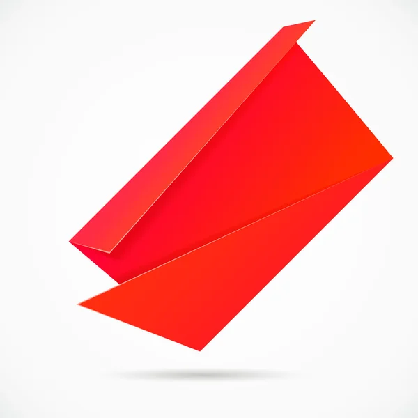 Abstrakt origami tal banner, vektor bakgrund. — Stock vektor
