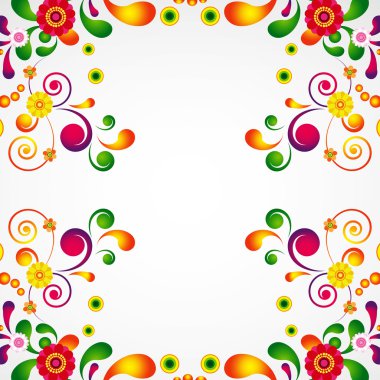 Floral design background. clipart