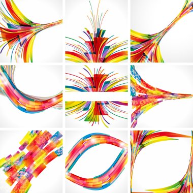 Abstract colorful backgrounds. Elements for design. Eps10. clipart