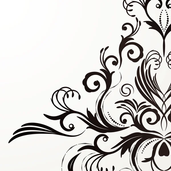 Fond floral rétro pour un design vintage . — Image vectorielle