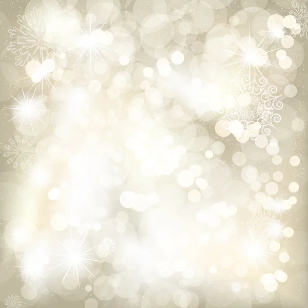 Christmas background with snowflakes and place for your text — Stock Vector