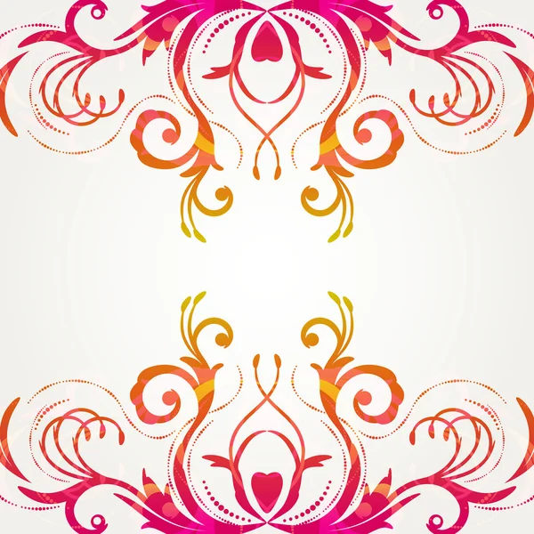 Retro floral background for vintage design. — Stock Vector