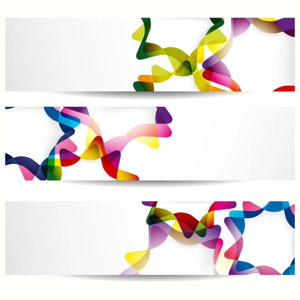 Abstraktní banner s formami prázdné rámečky pro váš web design. — Stockový vektor