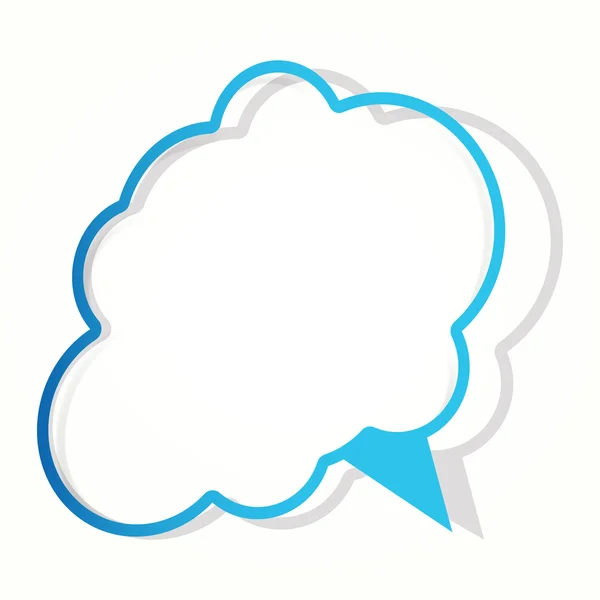 Cloud sticker in the form of an empty frame for your text. — Stock Vector