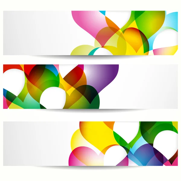 Abstract banner with forms of empty frames for your web design. — Stock Vector