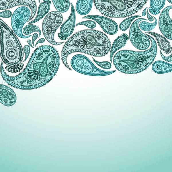 Paisley oosterse inrichting achtergrond. — Stockvector