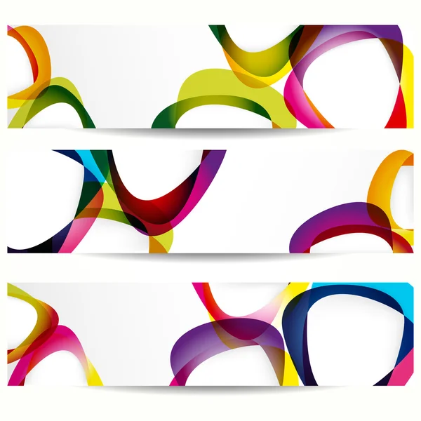 Banner astratto con forme di cornici vuote per il tuo web design . — Vettoriale Stock
