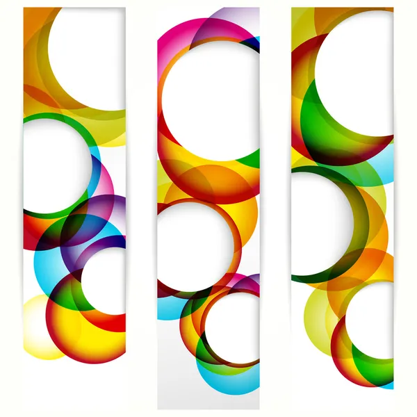 Abstract vertical banner with forms of empty frames. — Stock Vector