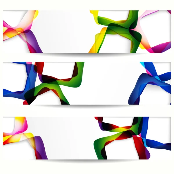 Banner astratto con forme di cornici vuote per il tuo web design . — Vettoriale Stock