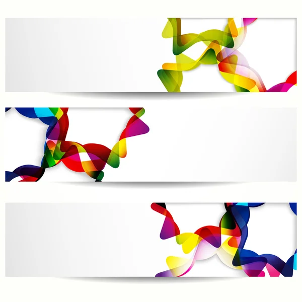 Banner abstracto con formas de marcos vacíos . — Vector de stock