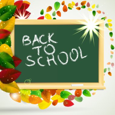 School blackboard background. clipart