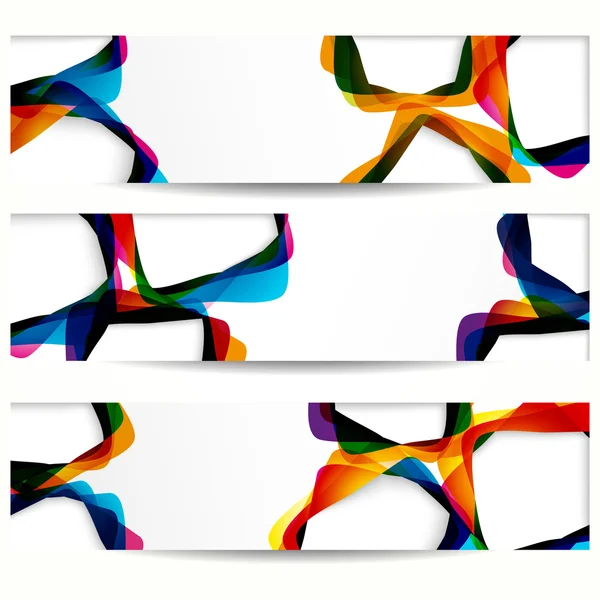 Banner abstracto con formas de marcos vacíos para su diseño web . — Vector de stock