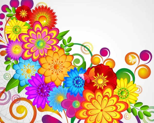 Geschenk-Festkarte. Hintergrund florales Design. — Stockvektor
