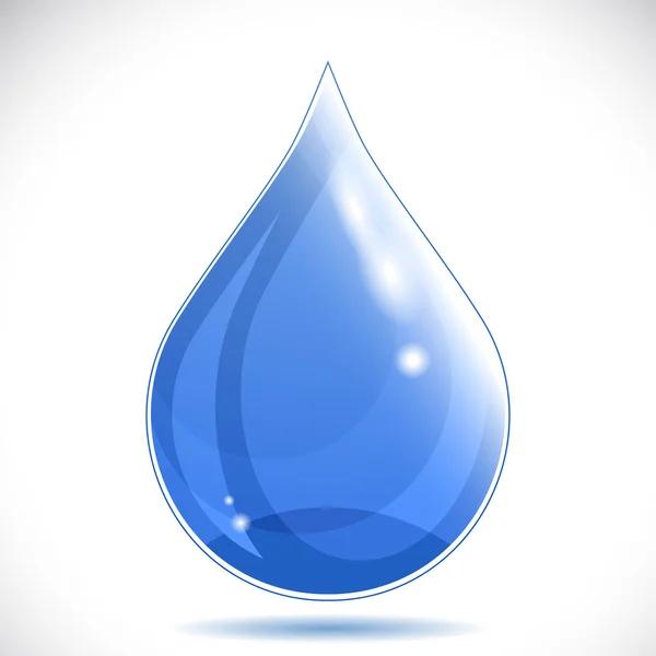 Gota de agua - ilustración vectorial . — Vector de stock