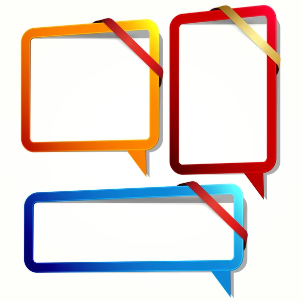 Speech bubble in the form of an empty frame for your text. — Stock Vector