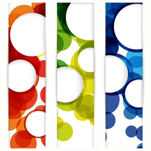 Banner vertical abstrato com formas de quadros vazios para o seu www —  Vetores de Stock