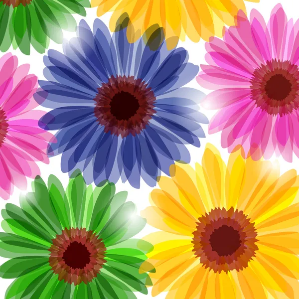 Fantaisie Arrière-plan floral — Image vectorielle