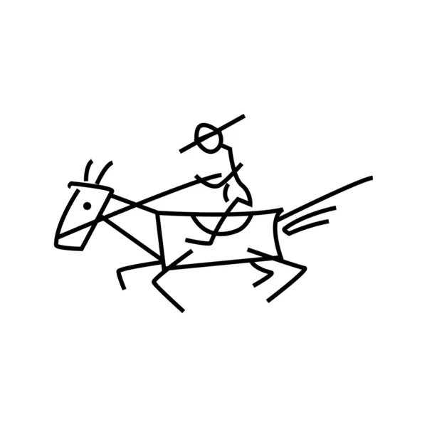 騎士ロゴ — ストックベクタ