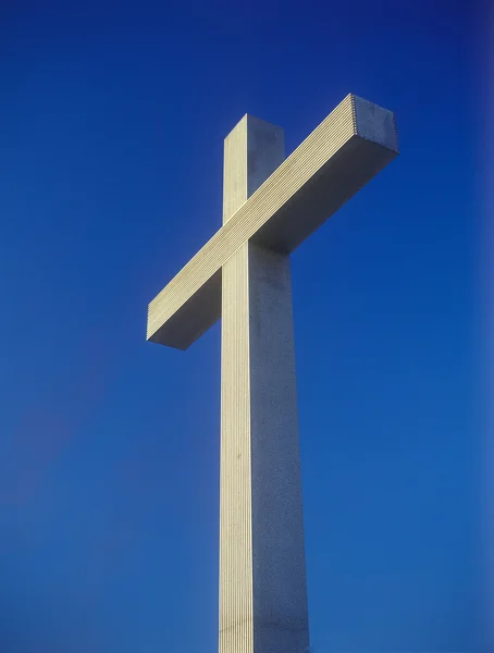 stock image Cross on the square.